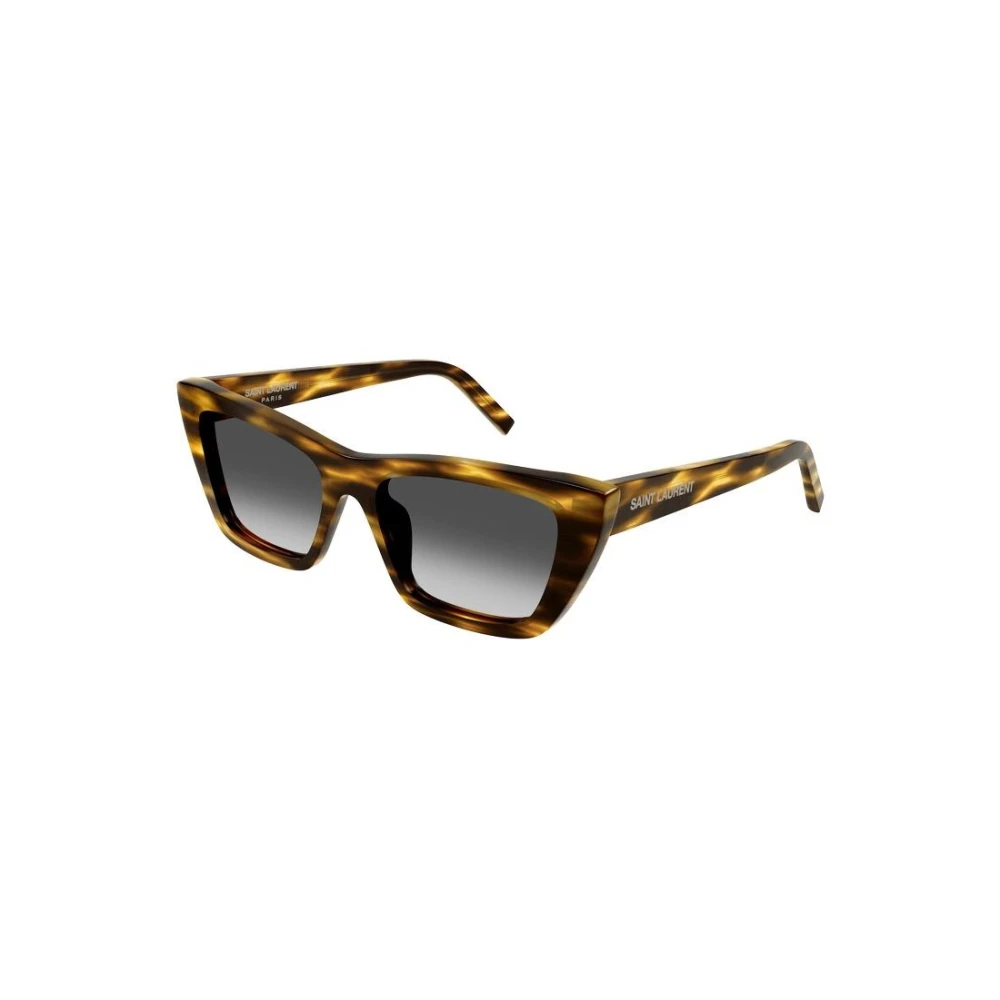 Saint Laurent Women's Brown Sunglasses, 55 Mm, Authentic Mica Glasses With Premium Quality