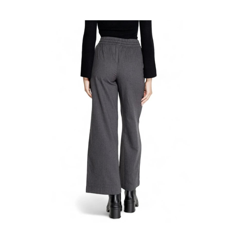 Jacqueline de Yong Grijze Katoenen Jeans & Broek Gray Dames