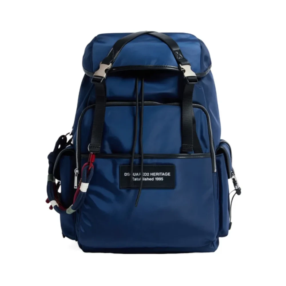 Dsquared2 Men's Blue Backpack - Backpacks - One Size - Bags