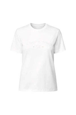 T-shirt med logobroderi