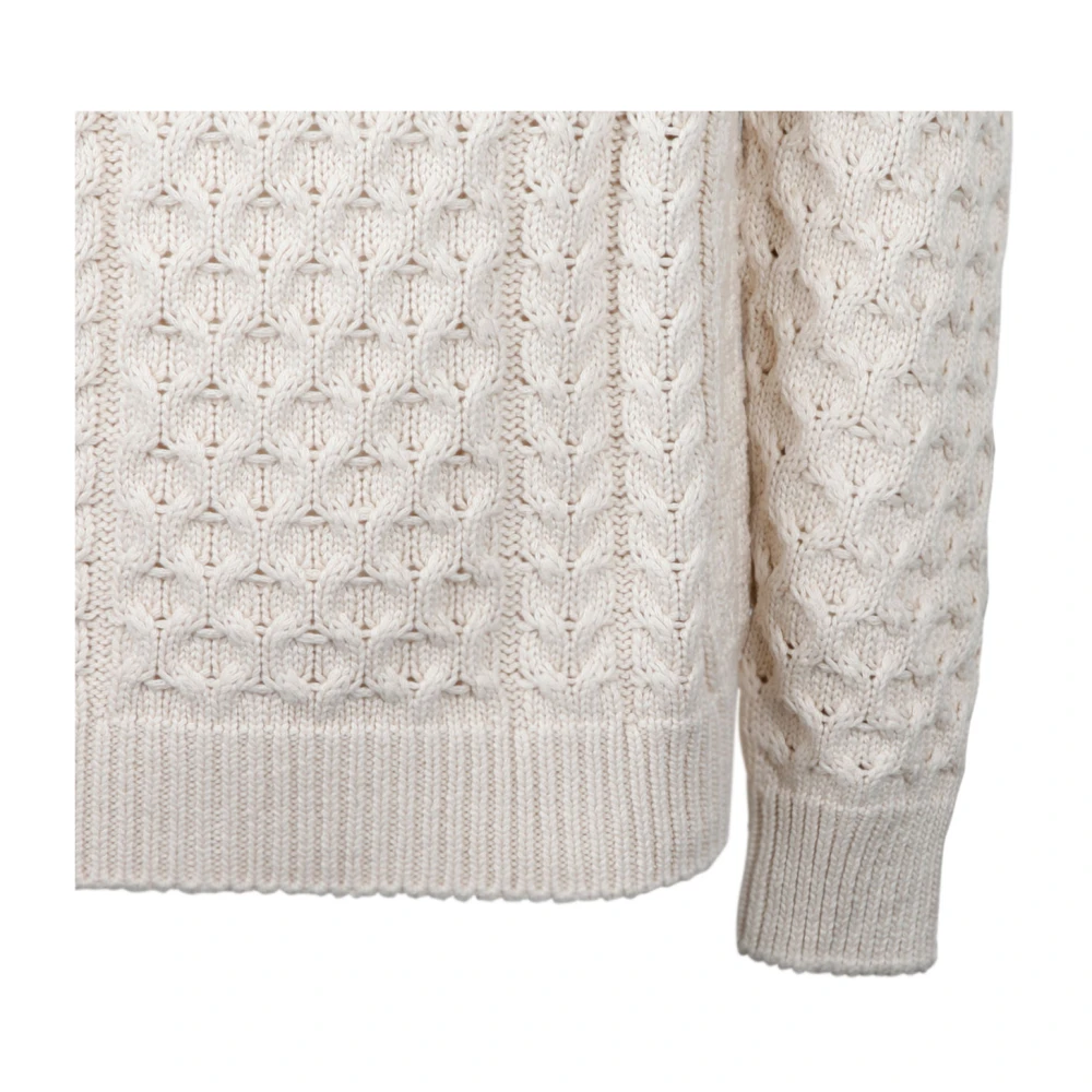 Givenchy 4G Woven Knit Sweater White Heren