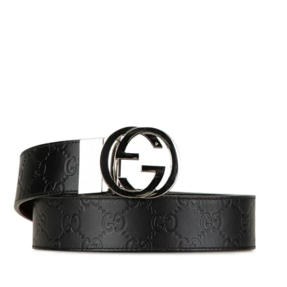 Gucci Vintage Pre-owned Leather belts Black Dames