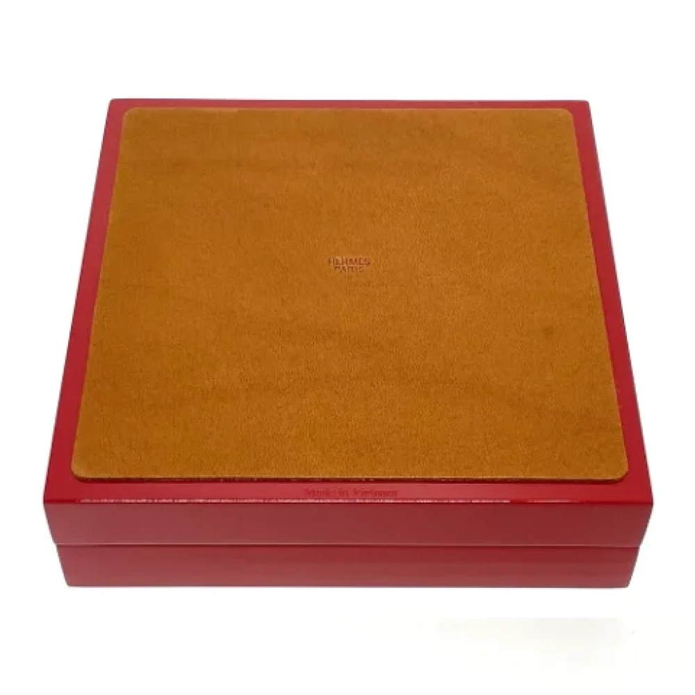 Hermès Vintage Pre-owned Fabric home-office Red Dames