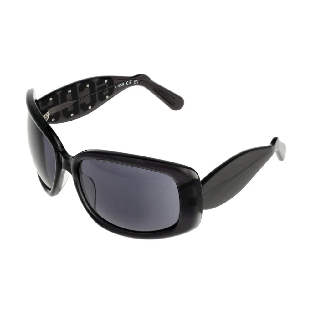 Gcds Unisex Black Elegant Butterfly Sunglasses With Uv Protection