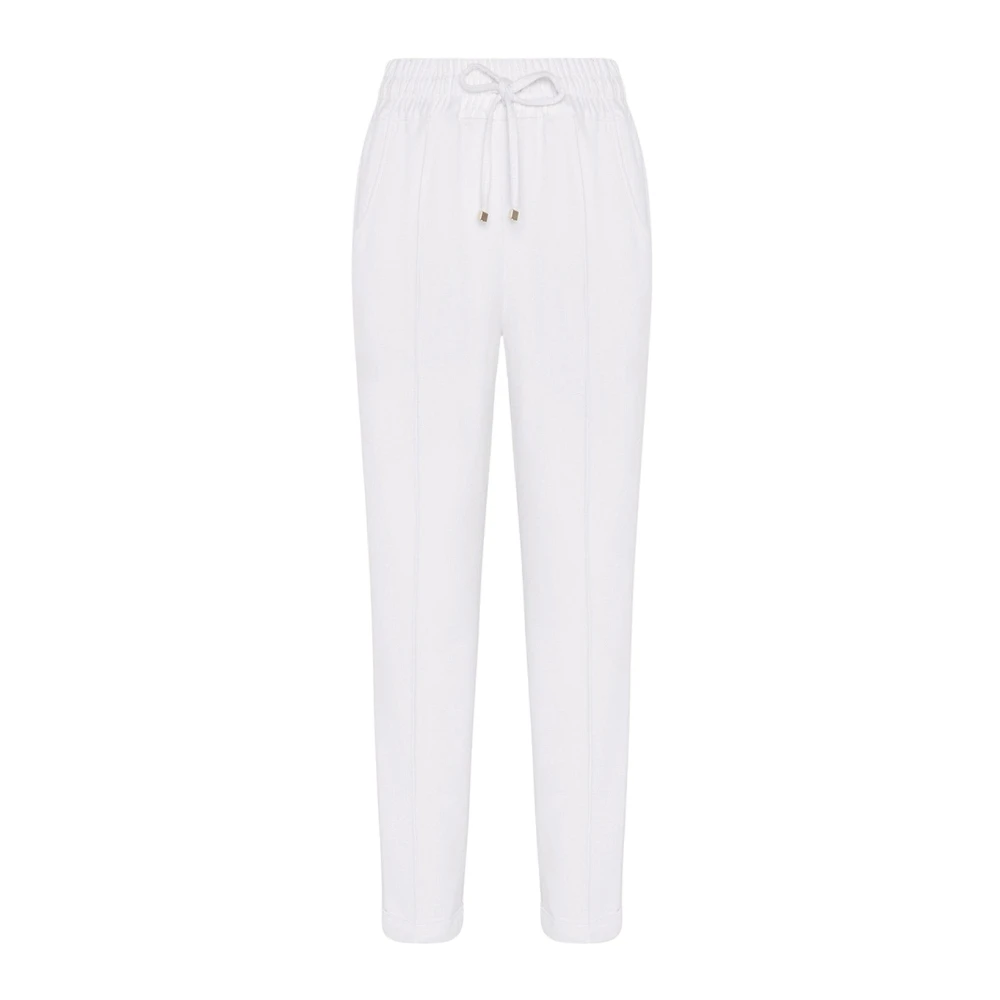 Kiton Kasjmier Trekkoordbroek White Dames