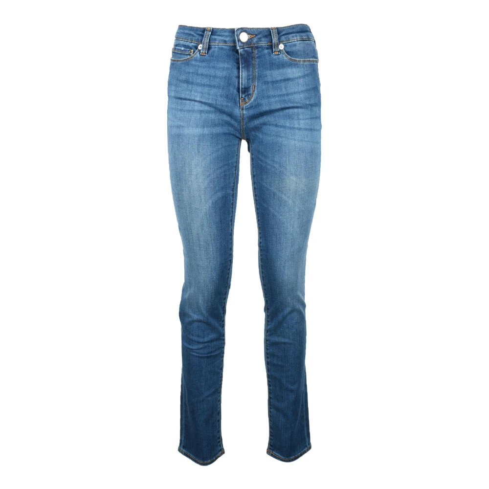 Love Moschino Stijlvolle Jeans met Katoenmix Blue Dames