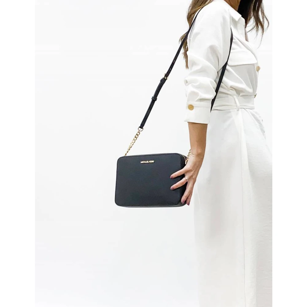 Michael Kors Crossbody tas met gouden accenten Black Dames