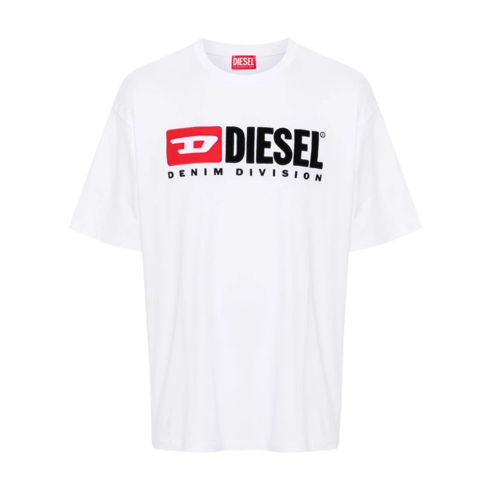 Diesel Witte T-shirts en Polos White Heren