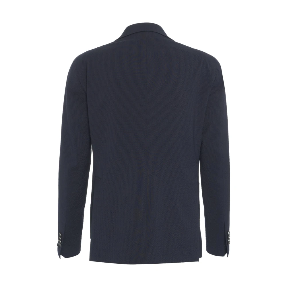 Tagliatore Herenkleding Blazer Blauw Ss25 Blue Heren