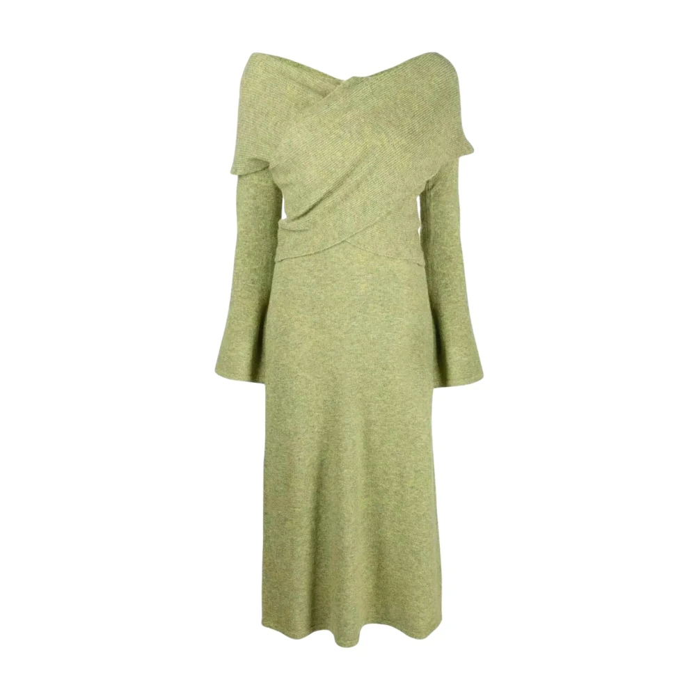 Cult Gaia Groene Gebreide Jurk Zennie Green Dames