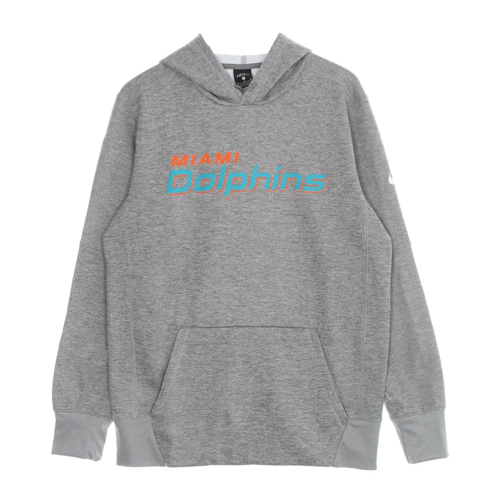 Nike Miami Dolphins Wordmark Hoodie Gray Heren