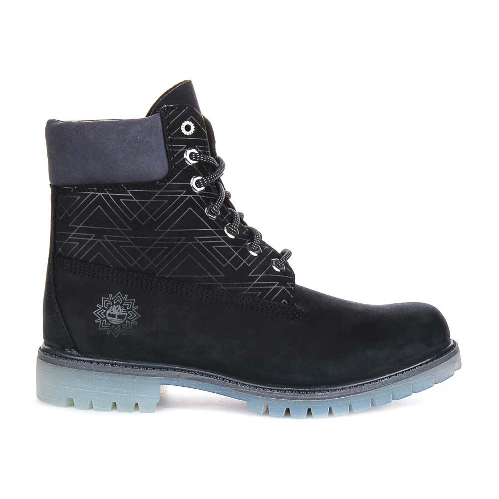 Timberland Men's Blue Premium Waterproof Lace-Up Boots