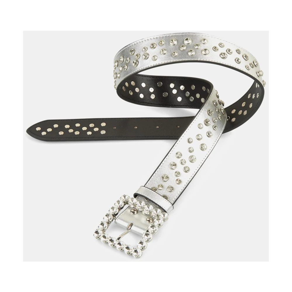 Alma en Pena Leren riem studs Gray Dames