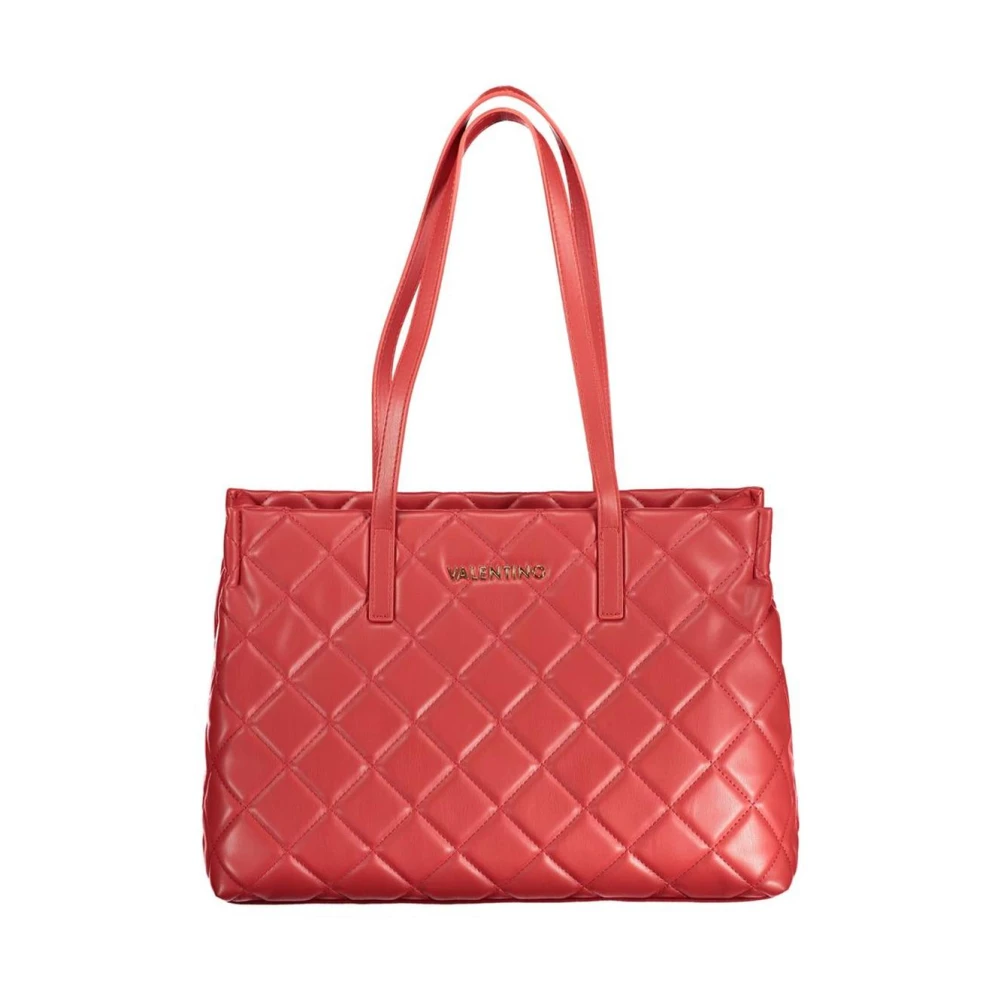 Valentino Women's Red Shopping Bags, One Size, Quilted Tote