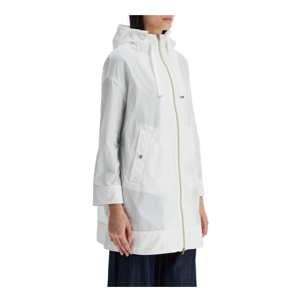 Herno Waterdichte Parka met 3 4 Mouwen White Dames