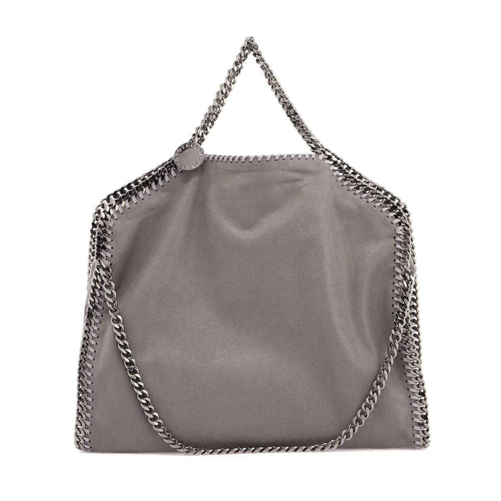 Stella McCartney Eco-läder Chain Tote Väska Gray, Dam