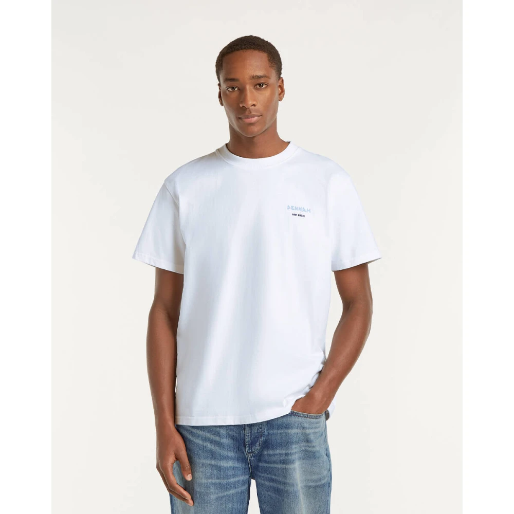 Denham The Jeanmaker Painter Tee Korte Mouw T-shirt White Heren