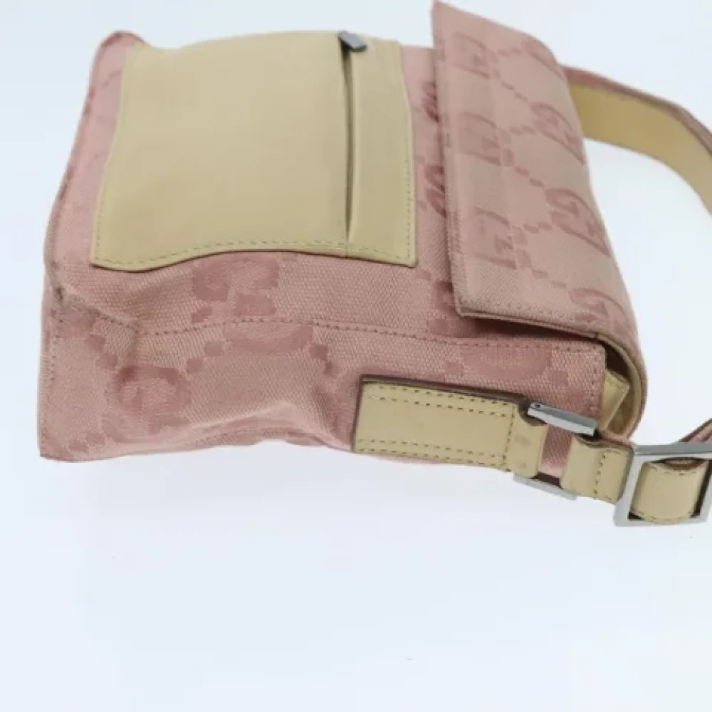 Gucci Vintage Pre-owned Canvas gucci-bags Pink Dames