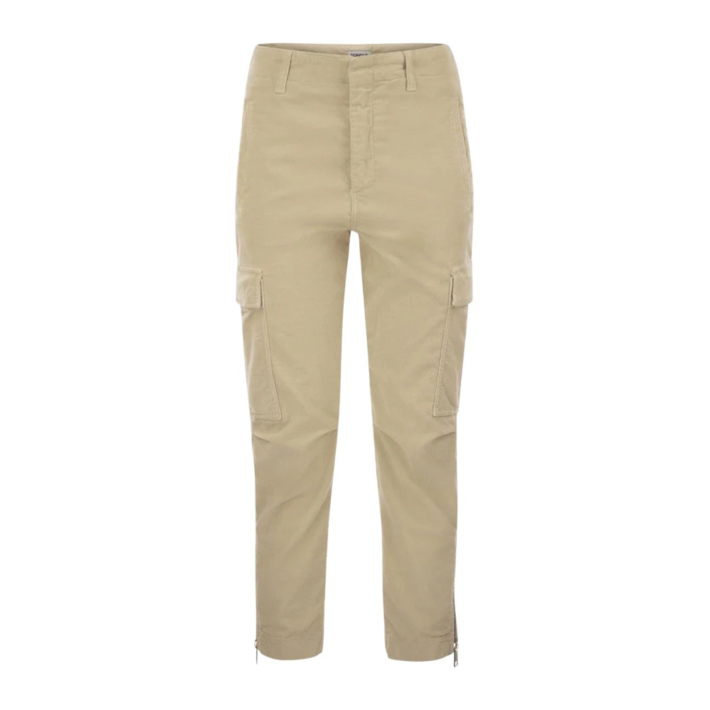 Dondup Donna Beige Pantaloni, W26, New,