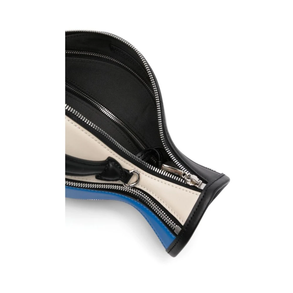 Andersson Bell Kleur-Blok Kalfsleren Schoudertas Blue Dames