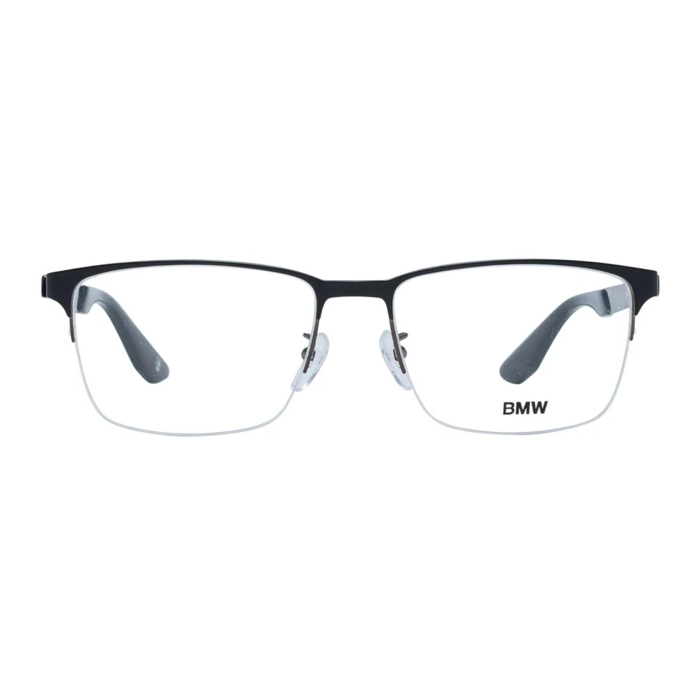 BMW Gunmetal Metal Brilmontuur voor Mannen Gray Heren