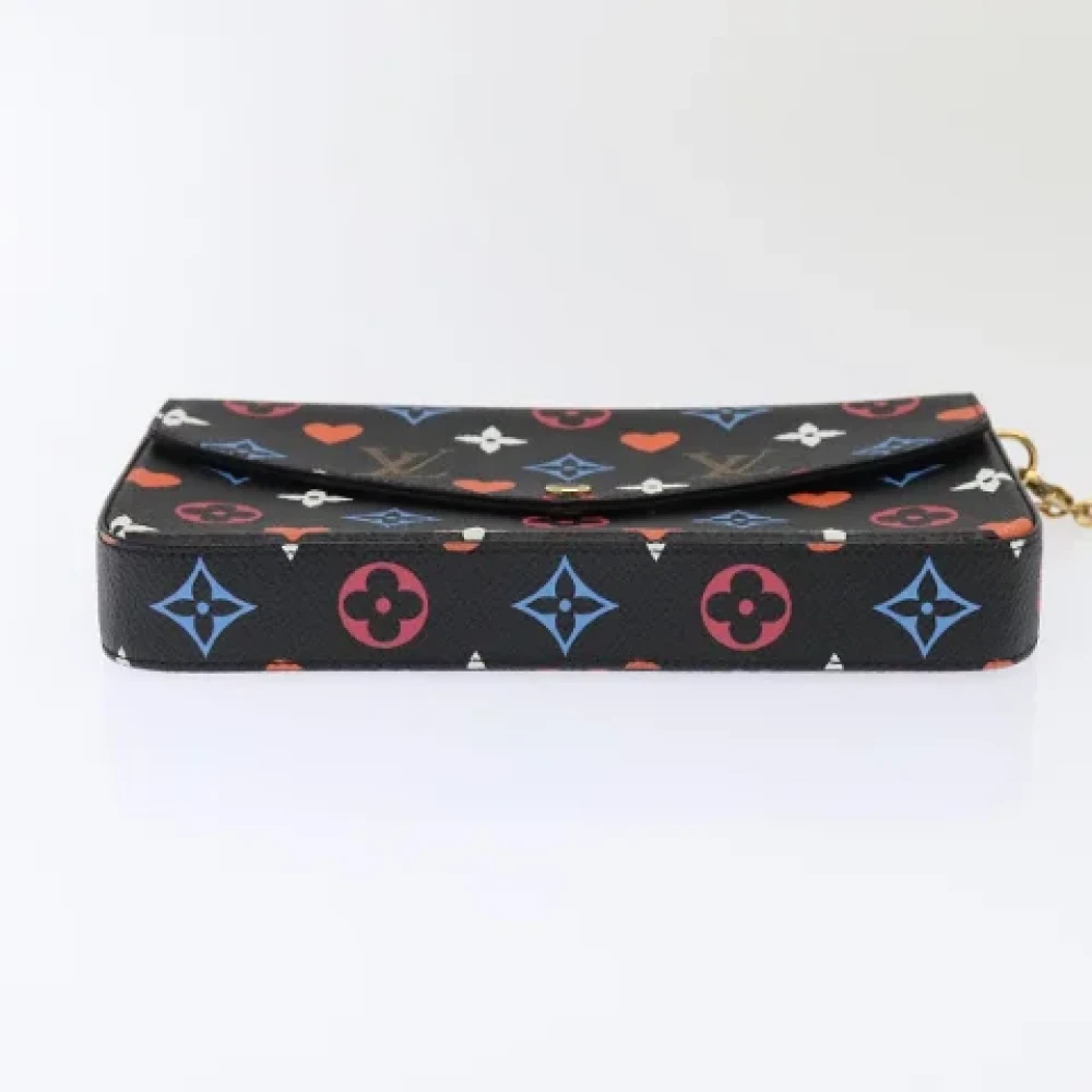Louis Vuitton Vintage Pre-owned Canvas clutches Black Dames