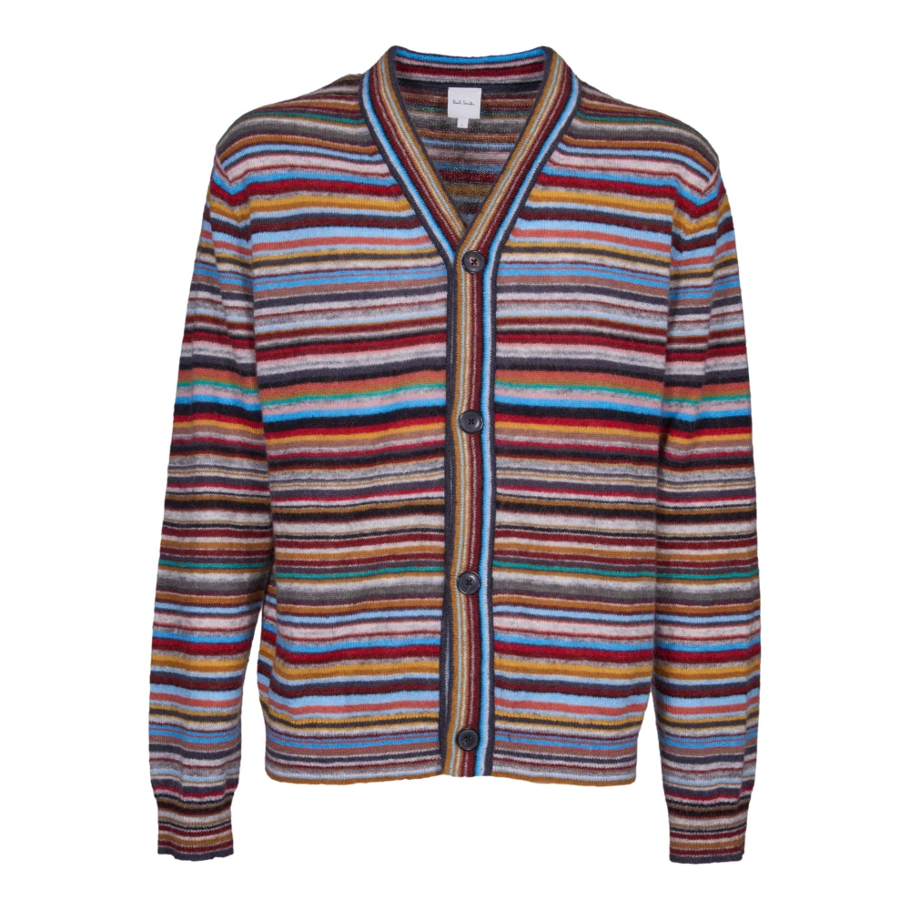 PS By Paul Smith Gestreepte Multicolor Vest Breigoed Aw24 Multicolor Heren