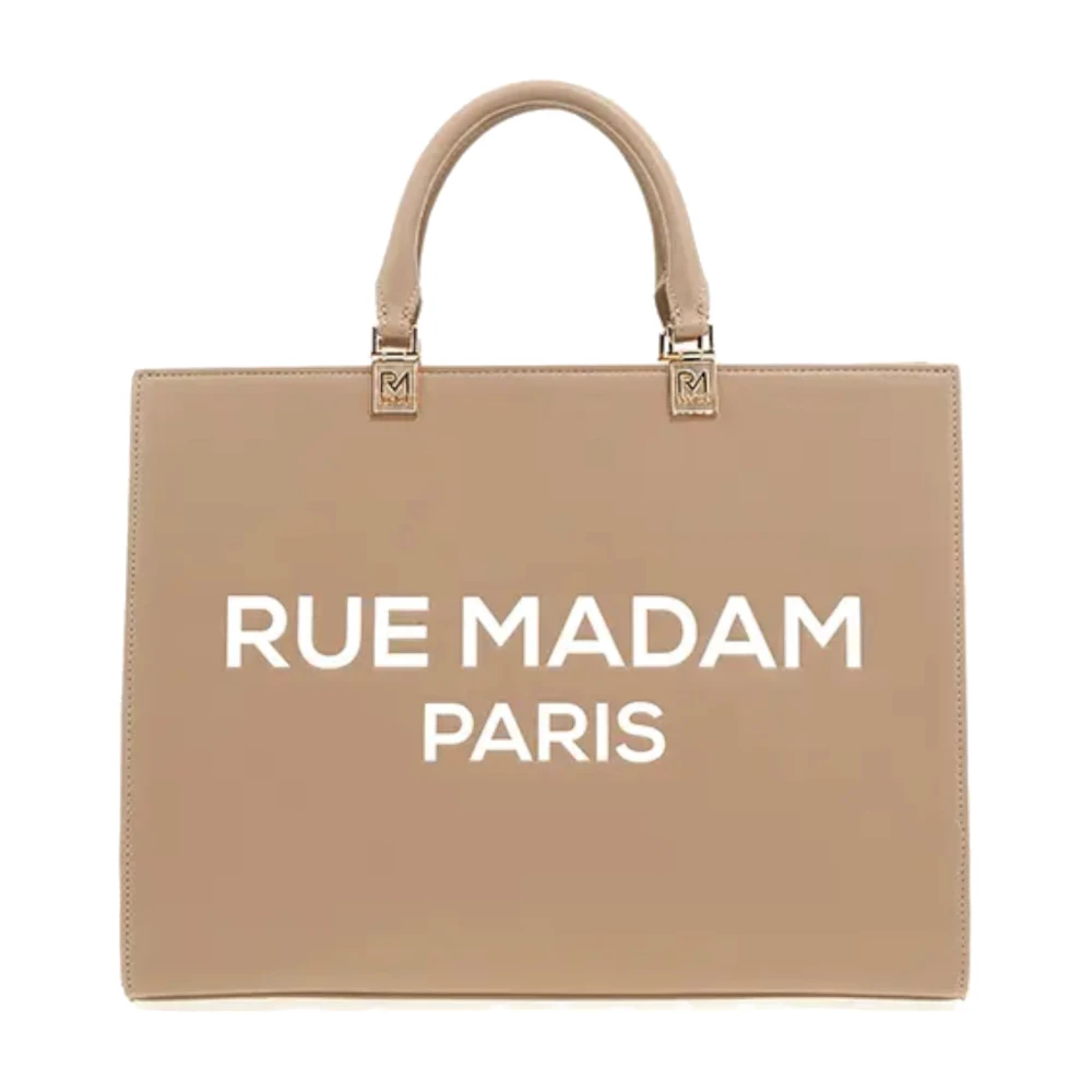 Rue Madam Beige Shoulder Bag - Female - Shopping Bags - One Size - Bags