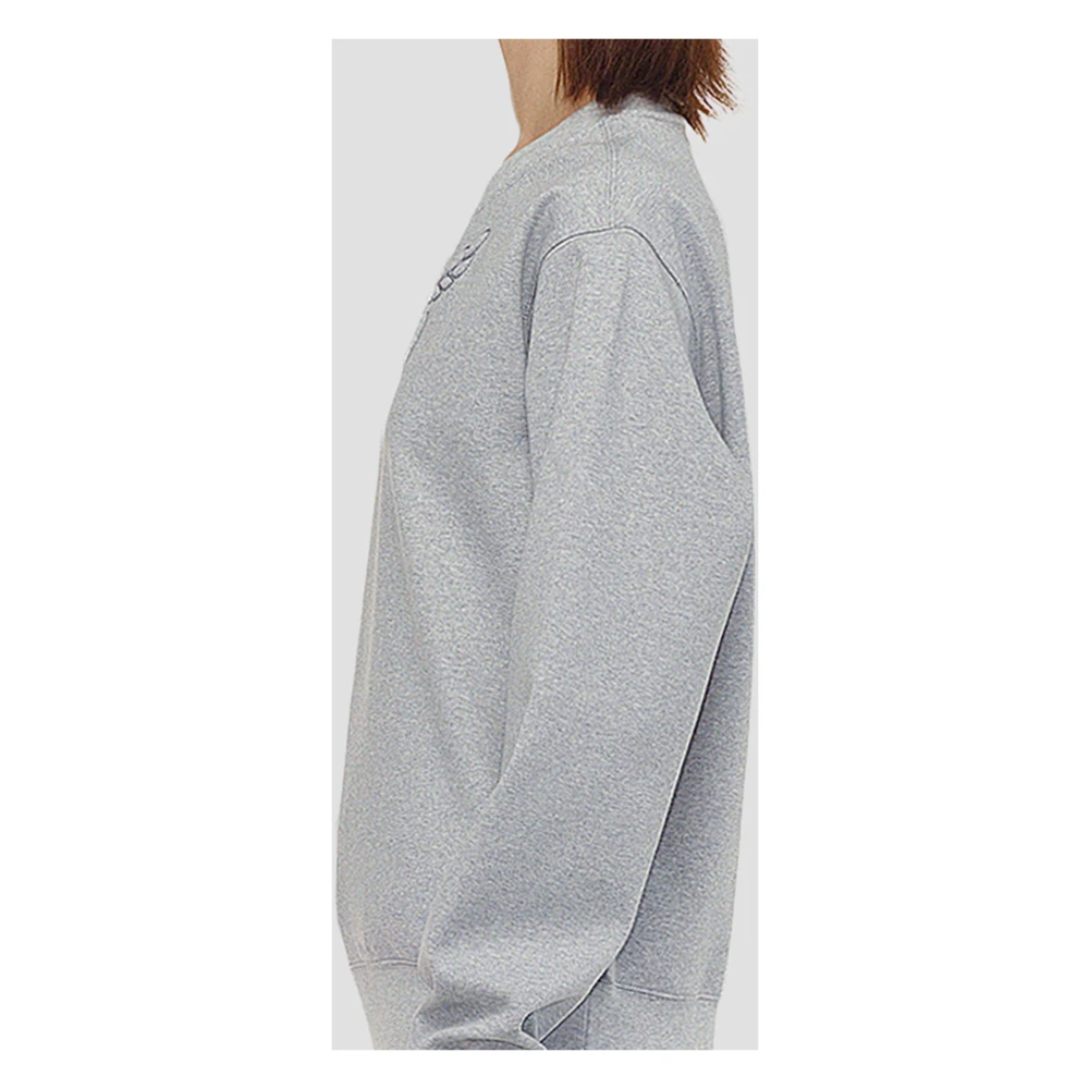 MCM Laurel-Logo-Ponte-Sweatshirt Gray Heren