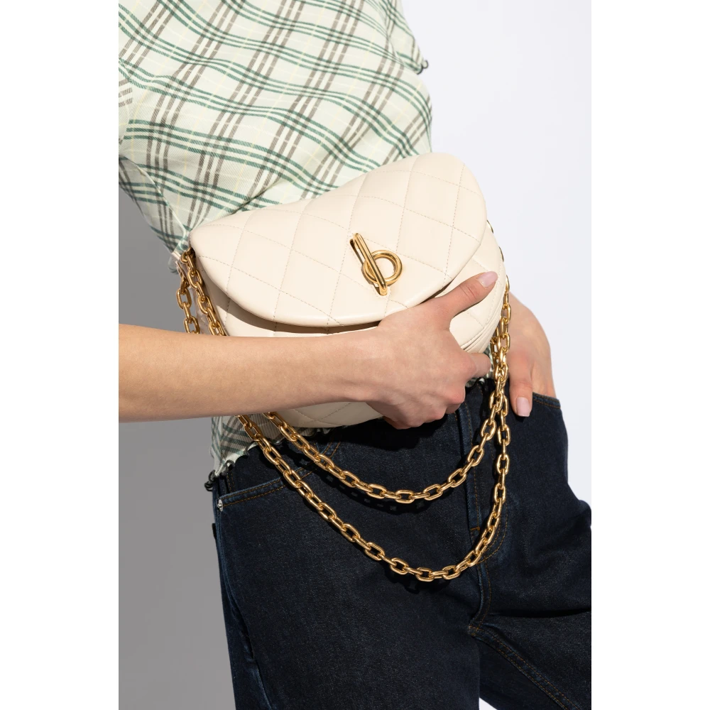 Burberry Schoudertas Rocking Horse Klein Beige Dames