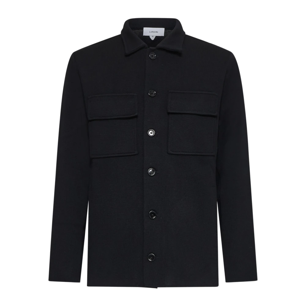 Lardini Zwarte Herenjassen Black Heren