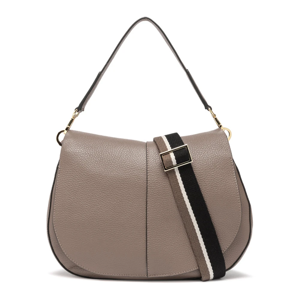 Gianni Chiarini Helena Round Leren Tas Brown Dames