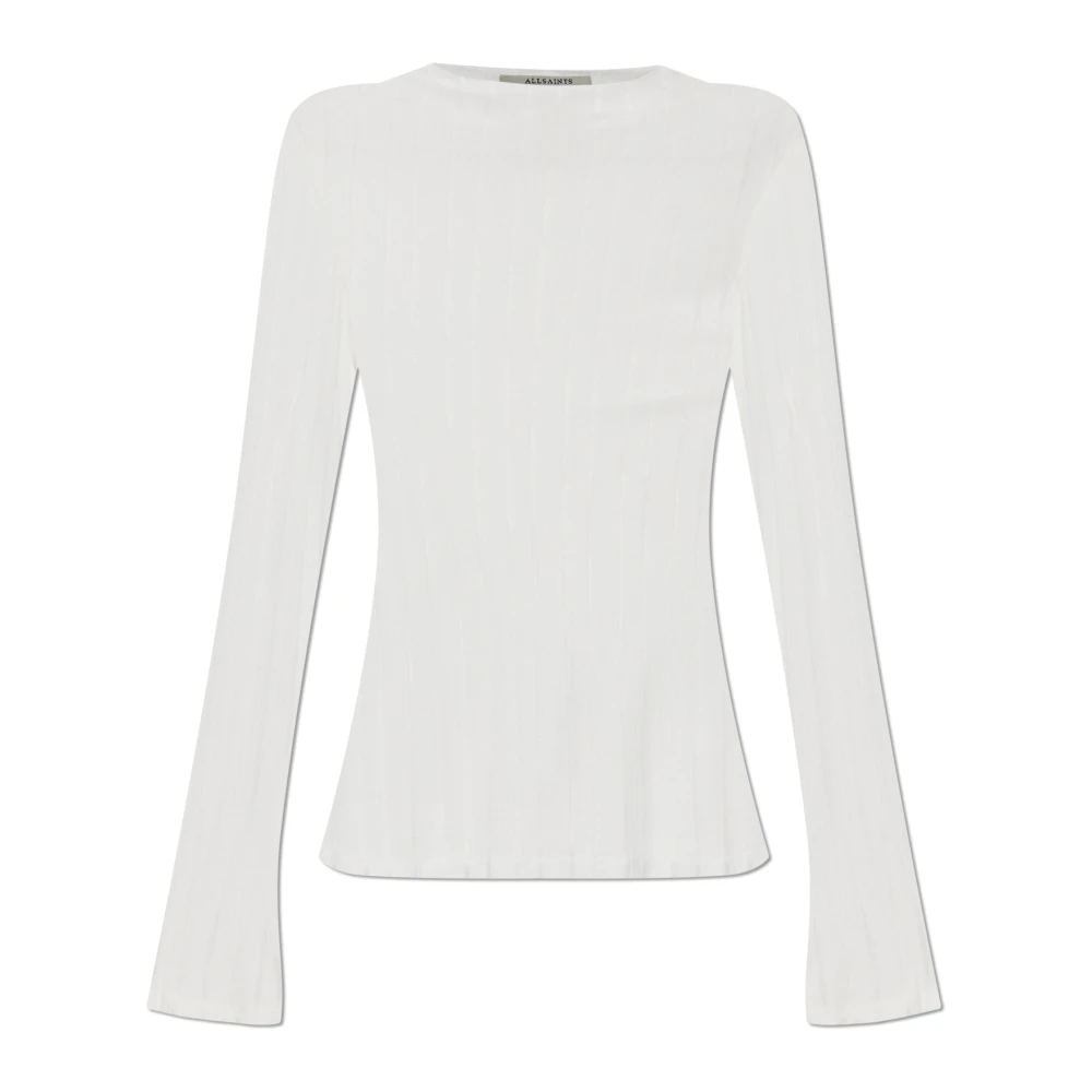 AllSaints Aki Longsleeve Top White Dames