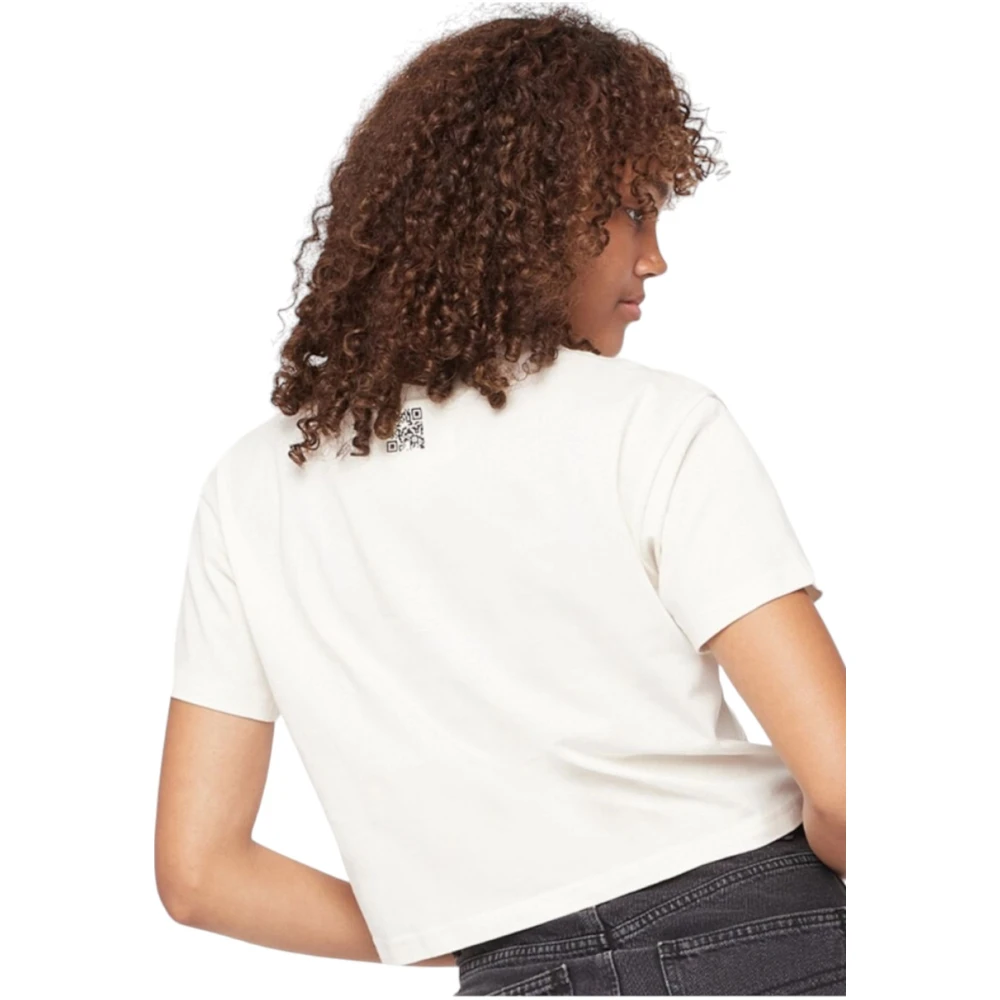 Champion Korte Mouw T-shirt White Dames