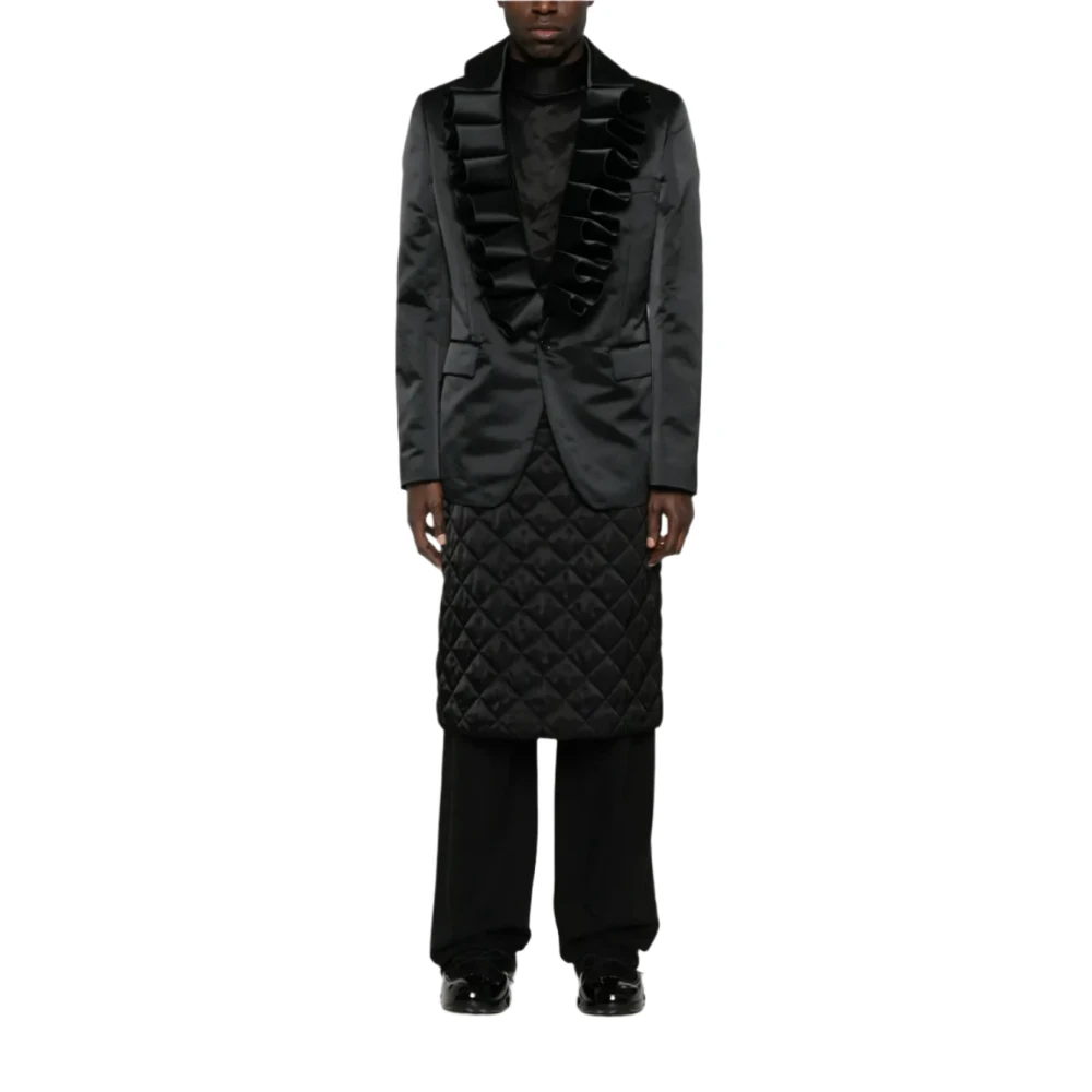 Comme des Garçons Dynamische Ruffle Blazer Black Heren