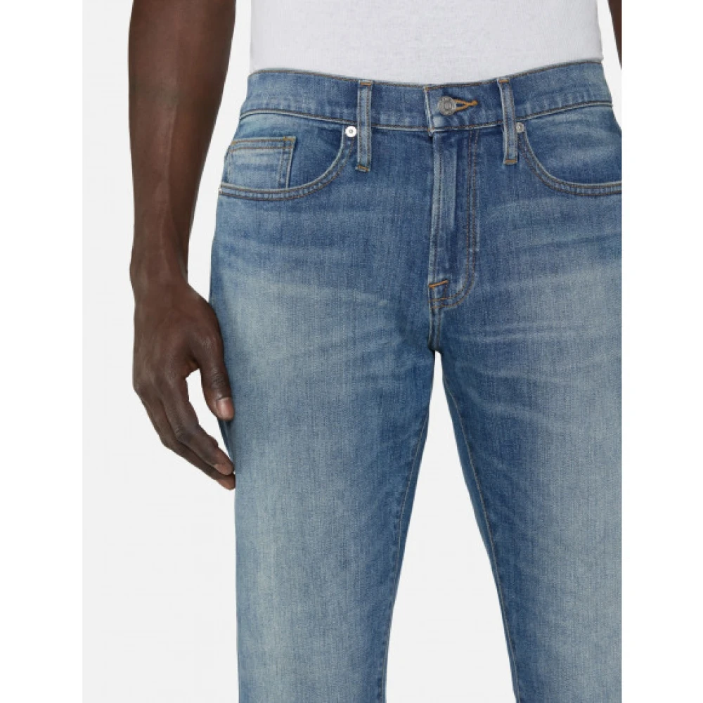 Frame Slim Straight Leg Jeans Blue Heren