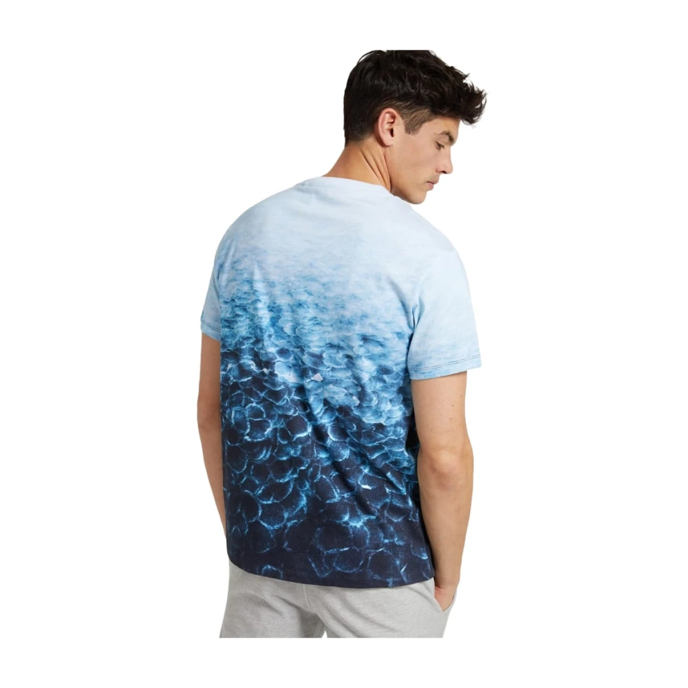 Guess T-Shirts Blue Heren