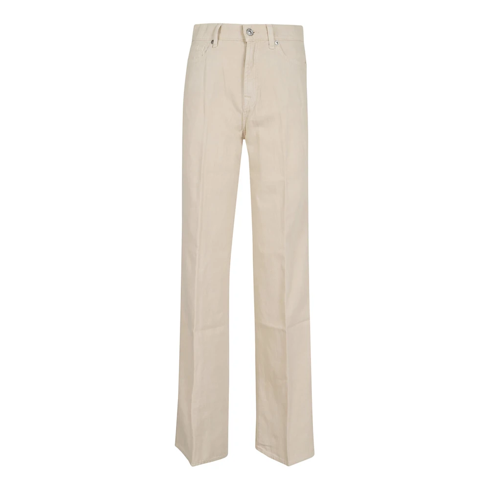 7 For All Mankind Witte Jeans Damesmode Beige Dames
