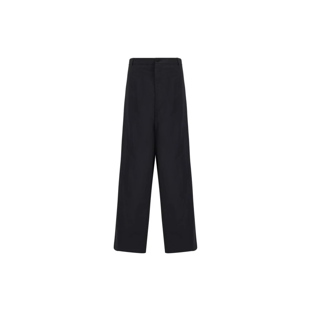 Balenciaga Baggy Broek met Rechte Pijpen en Patroon Black Heren