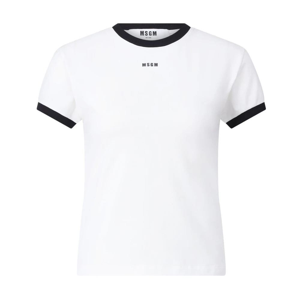 Msgm - Tops > T-Shirts - White - Msgm - Modalova
