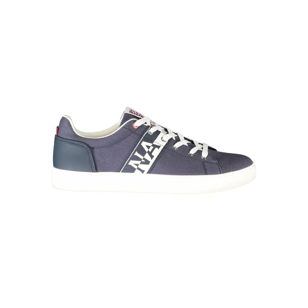 Napapijri Men's Blue Polyester Sneaker With Contrast Details