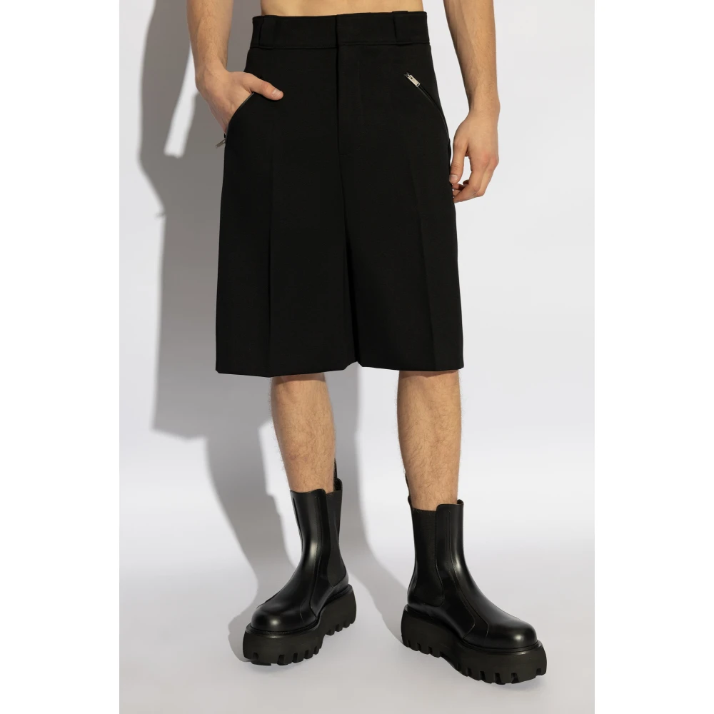 alexander mcqueen Wollen shorts Black Heren