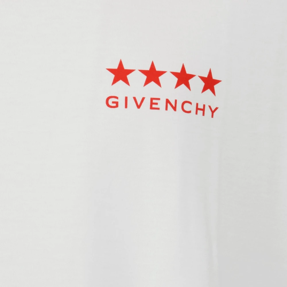 Givenchy Witte 4G Logo T-shirt White Heren
