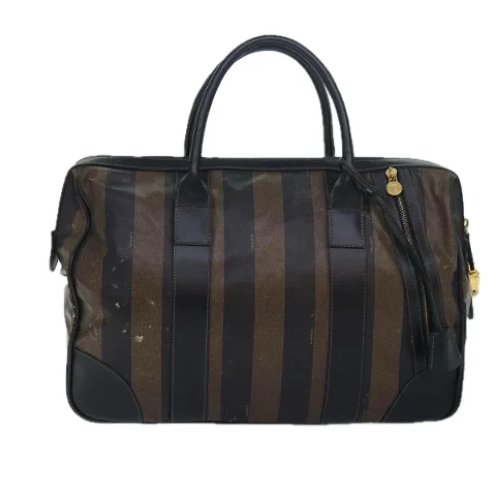 Fendi Vintage Pre-owned Canvas handbags Brown Dames