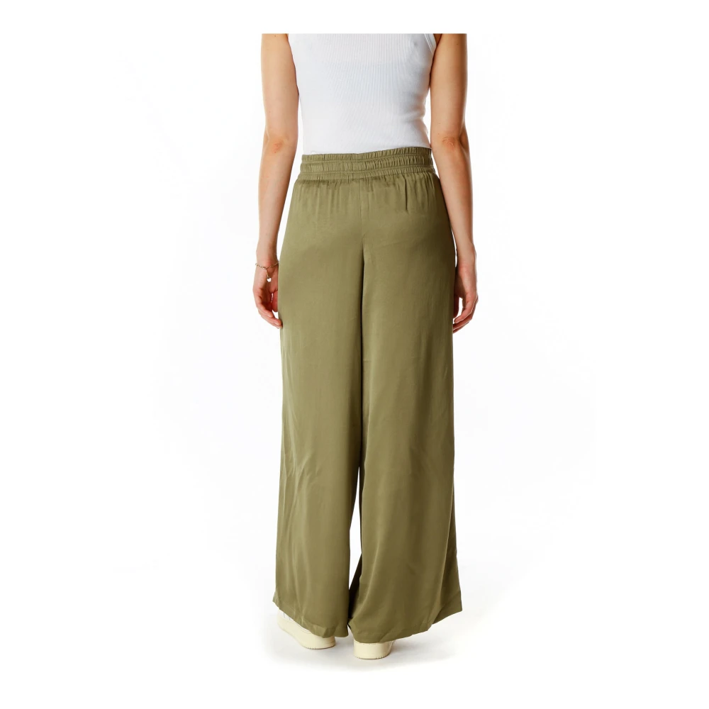 drykorn Elegante Palazzo Broek met Zakken Green Dames