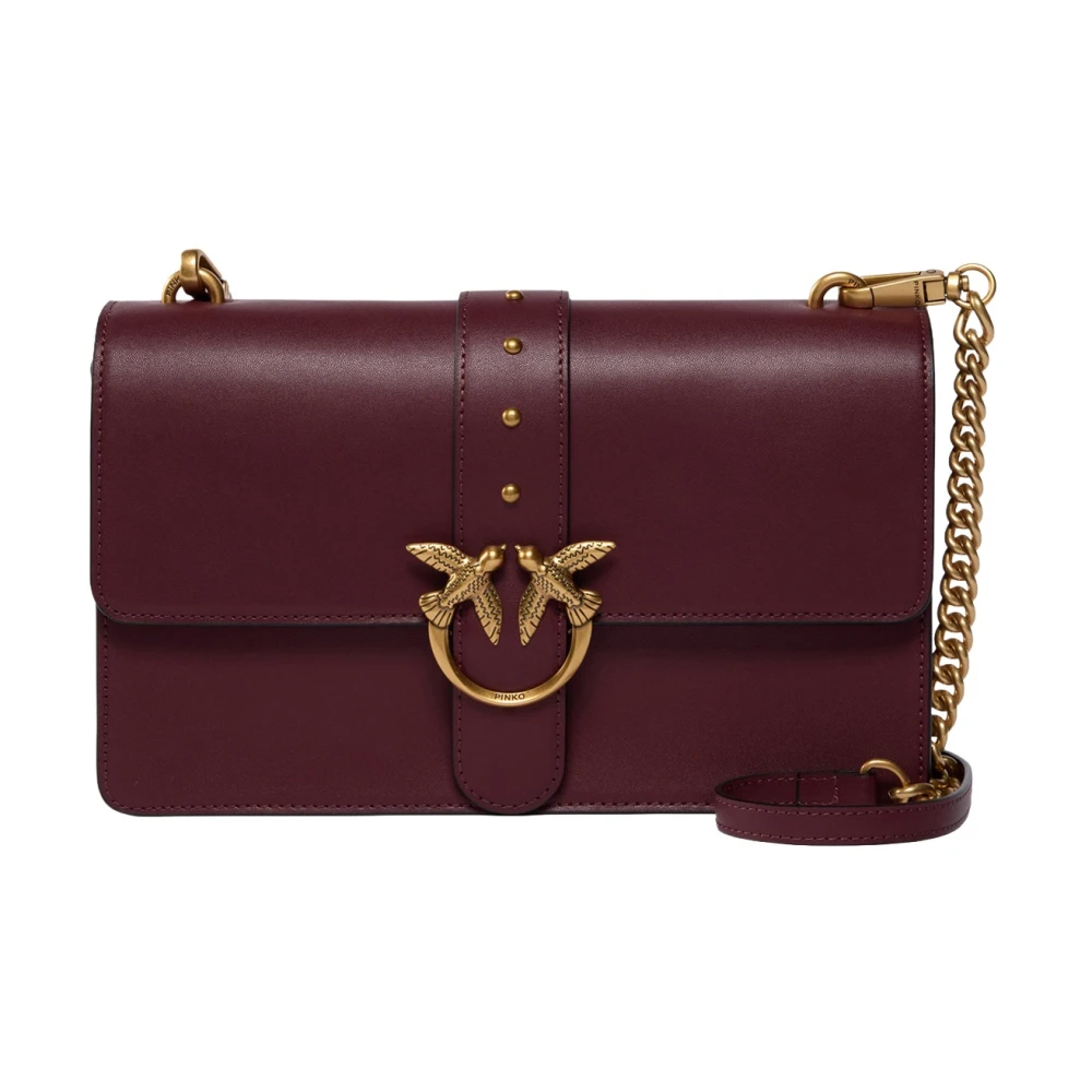Pinko , Shoulder Bags, Female, Red, One Size, Love One Classic Small Bag