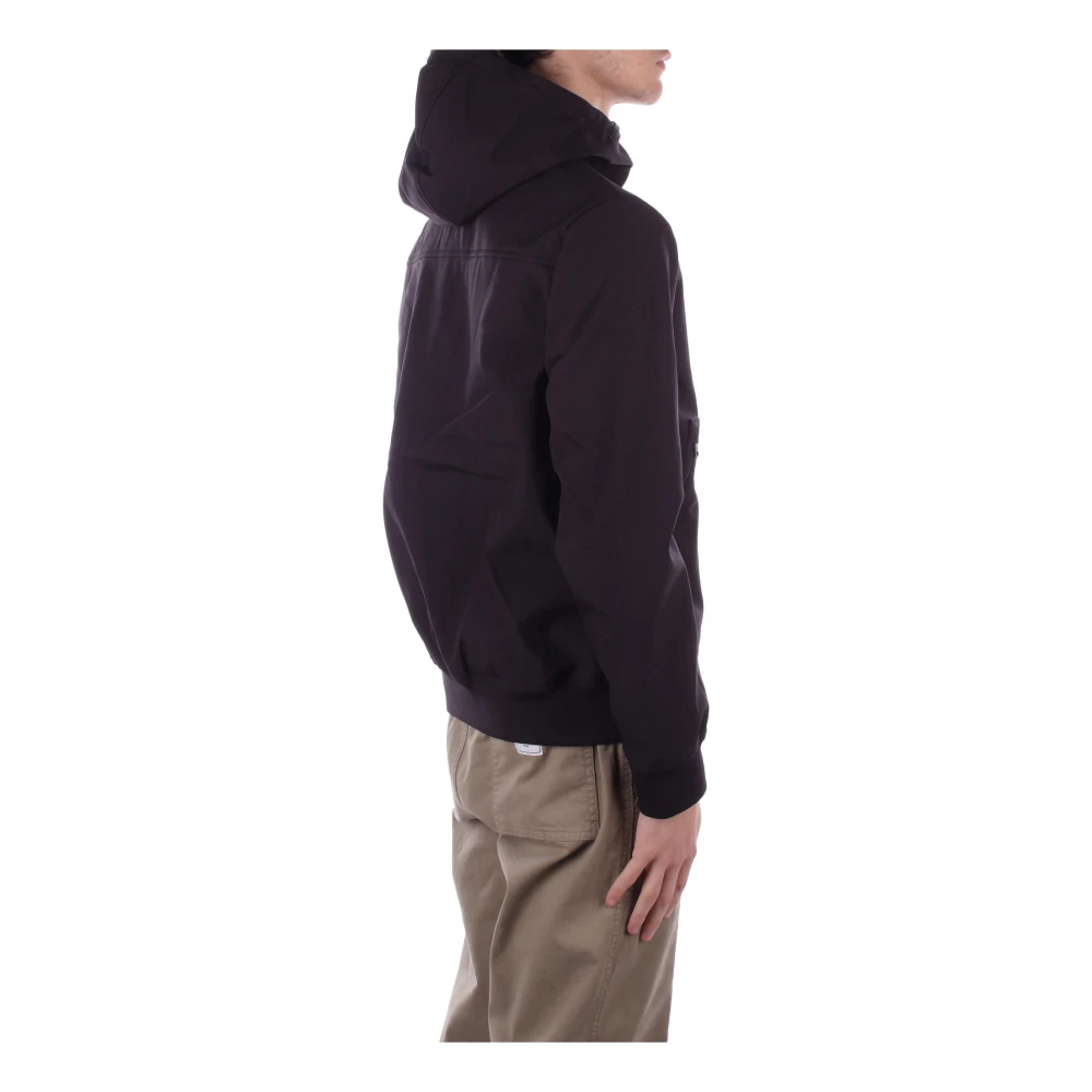 Only & Sons Zwarte jas met capuchon en ritszakken Black Heren