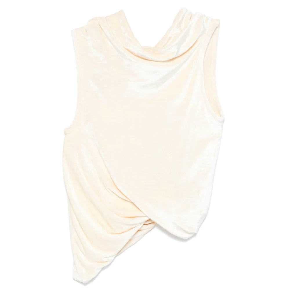 Rick Owens Champagne Top voor Stijlvolle Look Beige Dames