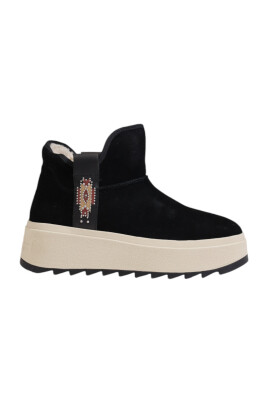 bottes-cheville-plateforme-en-cuir-noir