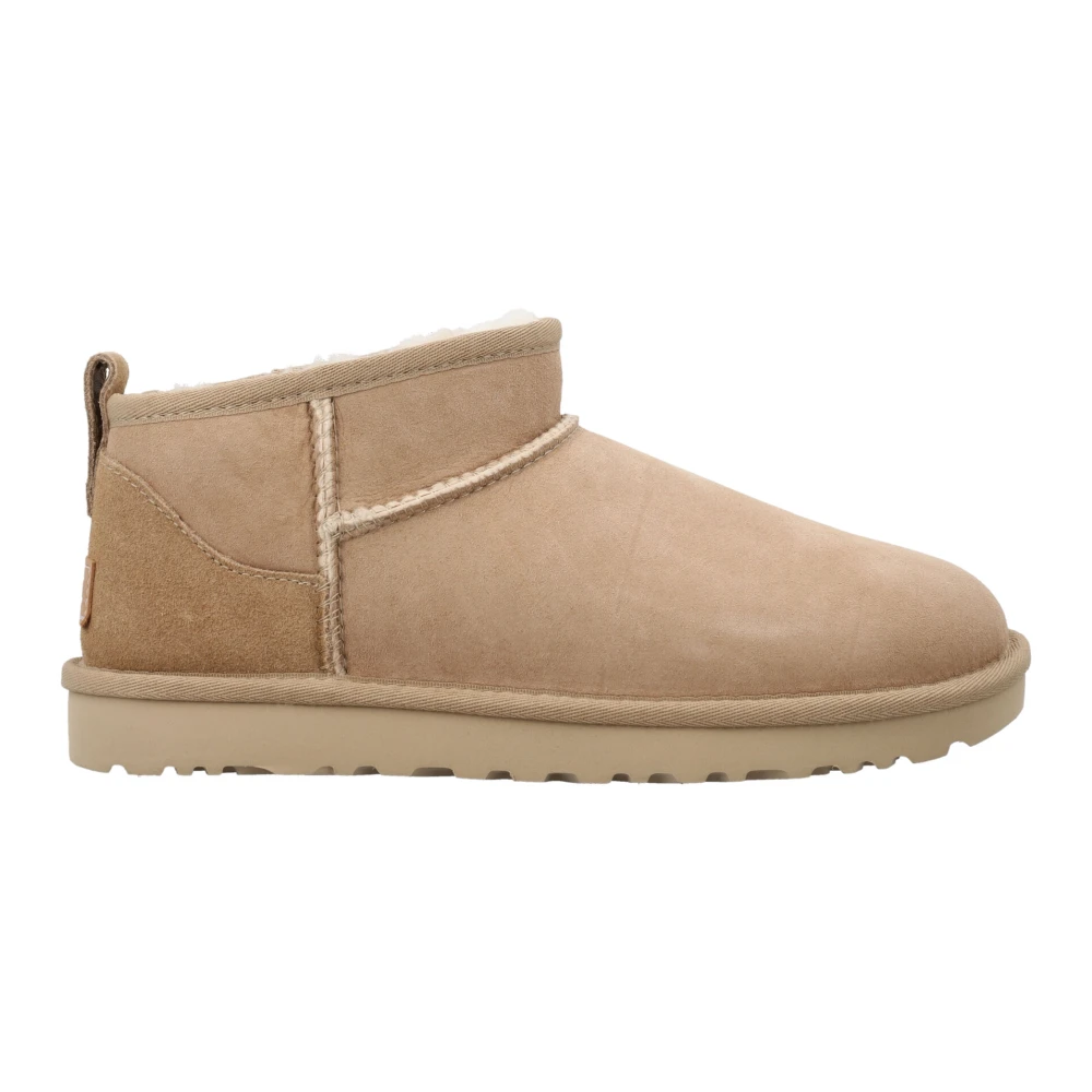 Ugg Women's Beige Classic Ultra Mini - Winter Boots - 5 Uk - Shoes